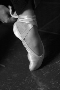 ballet pointe shoe